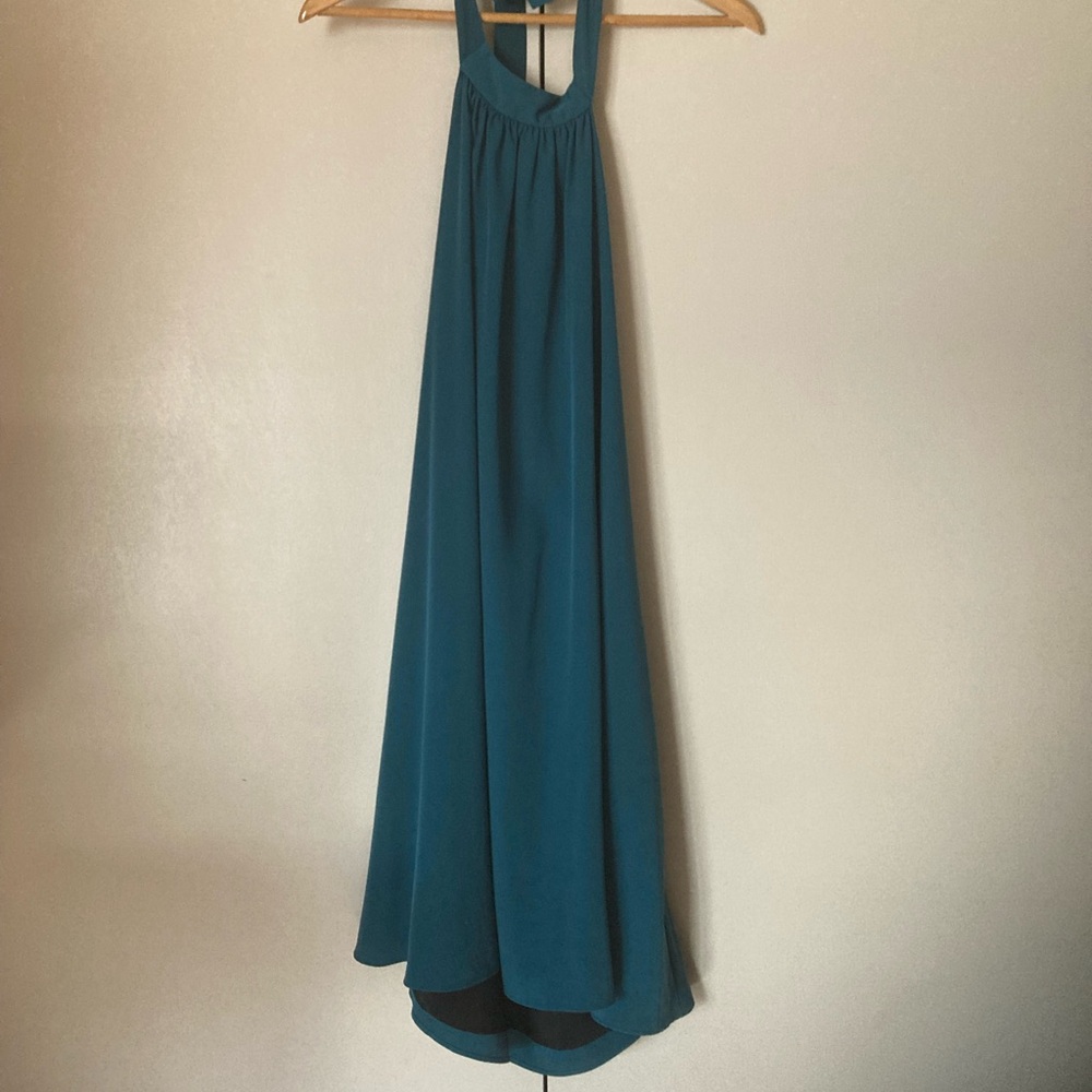Cynthia Steffe Teal High Low Dress